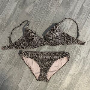Shade & Shore Leopard Print Bikini Set